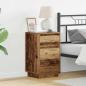 Preview: ARDEBO.de - Nachttisch Altholz 39 x 34,5 x 65 cm Holzwerkstoff