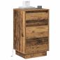 Preview: Nachttisch Altholz 39 x 34,5 x 65 cm Holzwerkstoff