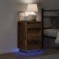 Preview: Nachttisch Altholz 39 x 34,5 x 65 cm Holzwerkstoff