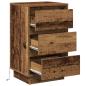 Preview: Nachttisch Altholz 39 x 34,5 x 65 cm Holzwerkstoff