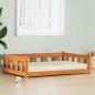 Preview: ARDEBO.de - Hundebett Wachsbraun 100 x 70 x 28 cm Massives Kiefernholz