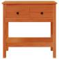 Preview: Konsolentisch Wachsbraun 75 x 35 x 75 cm Massives Kiefernholz