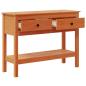 Preview: Konsolentisch Wachsbraun 100 x 35 x 75 cm Massives Kiefernholz