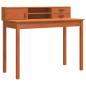 Preview: Schreibtisch Wachsbraun 110 x 50 x 93 cm Massives Kiefernholz