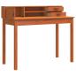 Preview: Schreibtisch Wachsbraun 110 x 50 x 93 cm Massives Kiefernholz