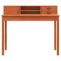 Preview: Schreibtisch Wachsbraun 110 x 50 x 93 cm Massives Kiefernholz