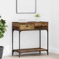 Preview: ARDEBO.de - Konsolentisch Altholz 75 x 34,5 x 75 cm Holzwerkstoff