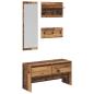 Preview: Flurmöbel-Set 4 Stk. Altholz 90 x 31 x 46,5 cm Holzwerkstoff