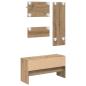 Preview: Flurmöbel-Set 4 Stk. Kunsthandwerk Eiche 90 x 31 x 46,5 cm
