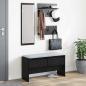 Preview: Flurmöbel-Set 4 stk. Schwarz Eichen-Optik 90 x 31 x 46,5 cm