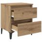 Preview: Nachttisch Artisan-Eiche 40 x 35 x 50 cm Holzwerkstoff