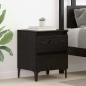 Preview: Nachttisch 2 stk. Schwarz Eichen-Optik 40 x 35 x 50 cm