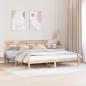 Preview: ARDEBO.de - Bettgestell mit Kopfteil Braun 180 x 200 cm Massivholz Kiefer