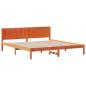 Preview: Bettgestell Braun 200 x 200 cm Massivholz Kiefer