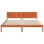Preview: Bettgestell Braun 200 x 200 cm Massivholz Kiefer