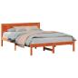 Preview: Bettgestell Braun 160 x 200 cm Massivholz Kiefer