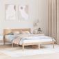 Preview: ARDEBO.de - Bettgestell Braun 140 x 200 cm Massivholz Kiefer