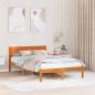 Preview: ARDEBO.de - Bettgestell Braun 120 x 200 cm Massivholz Kiefer