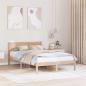 Preview: ARDEBO.de - Bettgestell Braun 140 x 190 cm Massivholz Kiefer