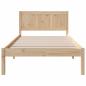 Preview: Bettgestell Braun 90 x 200 cm Massivholz Kiefer