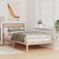 Preview: Bettrahmen Braun 75 x 190 cm Massives Kiefernholz