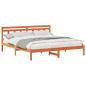 Preview: Bettrahmen Braun 200 x 200 cm Massives Kiefernholz