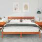 Preview: Bettrahmen Braun 200 x 200 cm Massives Kiefernholz