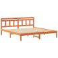 Preview: Bettrahmen Braun 200 x 200 cm Massives Kiefernholz