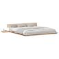 Preview: Bettgestell Braun 200 x 200 cm Holz
