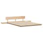 Preview: Bettgestell Braun 150 x 200 cm Holz