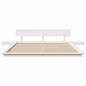 Preview: Bettgestell Weiß 150 x 200 cm Holz