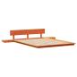 Preview: Bettgestell Braun 150 x 200 cm Holz