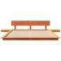 Preview: Bettgestell Braun 150 x 200 cm Holz