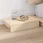 Preview: Bettgestell Braun 140 x 200 cm Holz