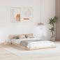 Preview: ARDEBO.de - Bettgestell Braun 120 x 200 cm Holz