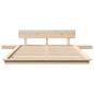 Preview: Bettgestell Braun 120 x 200 cm Holz