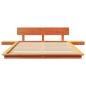 Preview: Bettgestell Braun 135 x 190 cm Holz