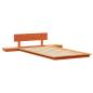Preview: Bettgestell Braun 80 x 200 cm Holz