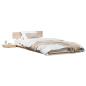Preview: Bettgestell Braun 90 x 190 cm Holz