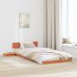 Preview: ARDEBO.de - Bettgestell Braun 90 x 190 cm Holz