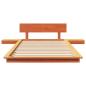 Preview: Bettgestell Braun 90 x 190 cm Holz