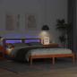 Preview: Bettrahmen Wachsbraun 140 x 200 cm Massives Kiefernholz