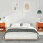 Preview: Bettrahmen Wachsbraun 140 x 220 cm Massives Kiefernholz