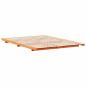 Preview: Bettrahmen Wachsbraun 140 x 220 cm Massives Kiefernholz