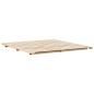 Preview: Bettrahmen Braun 180 x 220 cm Massives Kiefernholz