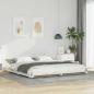 Preview: ARDEBO.de - Bettrahmen Weiß 180 x 220 cm Massives Kiefernholz