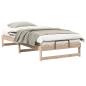 Preview: Bettrahmen Braun 100 x 200 cm Massives Kiefernholz