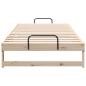 Preview: Bettrahmen Braun 100 x 200 cm Massives Kiefernholz
