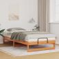 Preview: ARDEBO.de - Bettrahmen Braun 100 x 200 cm Massives Kiefernholz