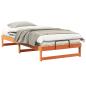 Preview: Bettrahmen Braun 100 x 200 cm Massives Kiefernholz